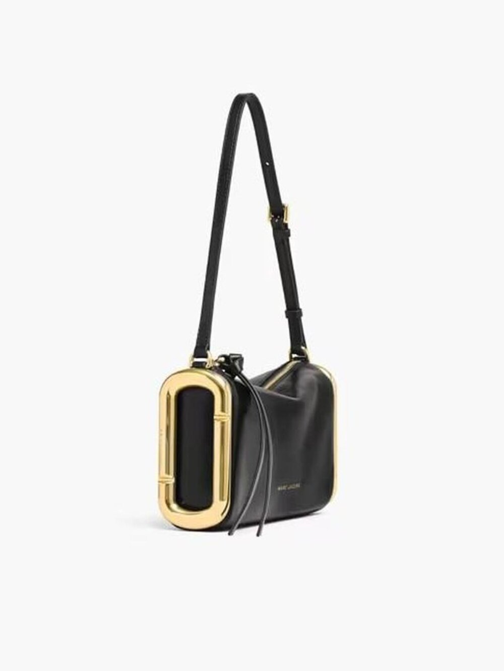 Marc Jacobs Black Leather Handbag Gold Hardware